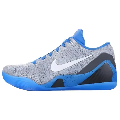 Nike Kobe 9 Elite Low Comfortable and Sporty Non-Slip Light Low Top Basketball Shoes Men's Gray Blue