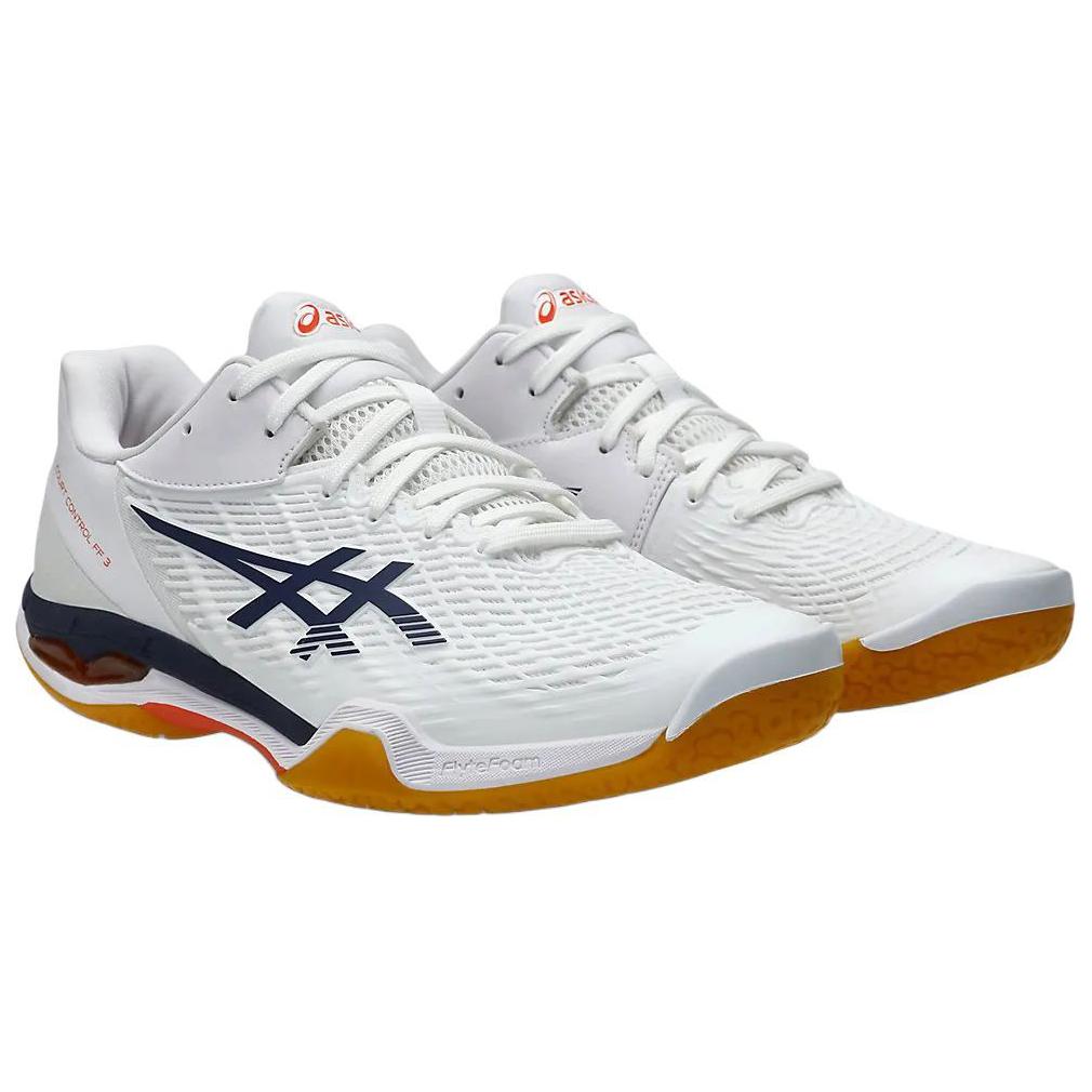 ASICS Court Control FF 3 Abrasion Resistant Low top Badminton Shoes Men’s White Blue