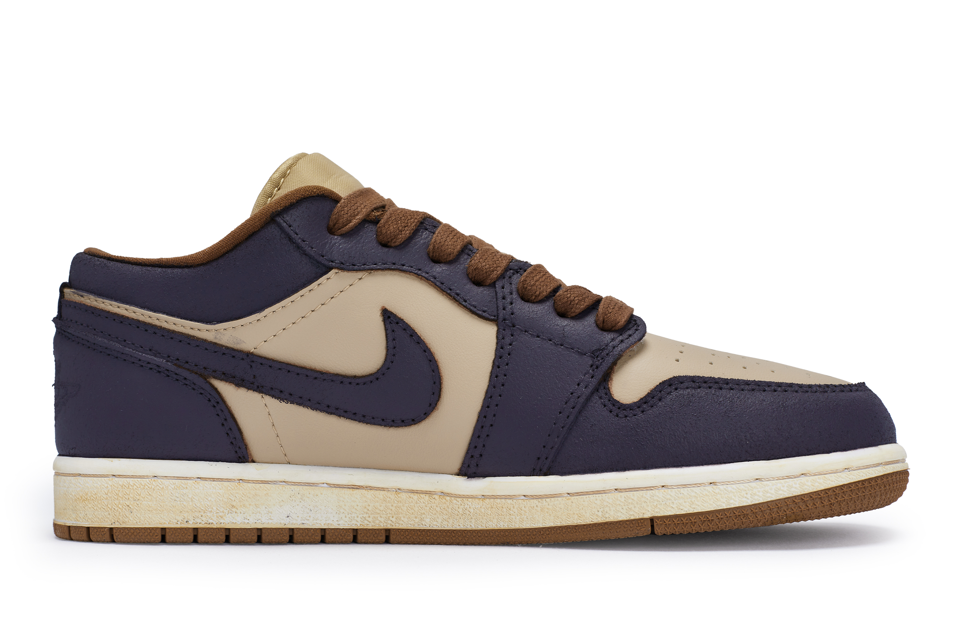 Jordan Air Jordan 1 811 Manufacturing, Purple Sweet Potato Caramel, Special Shoe Box Cushioning Slip Resistant