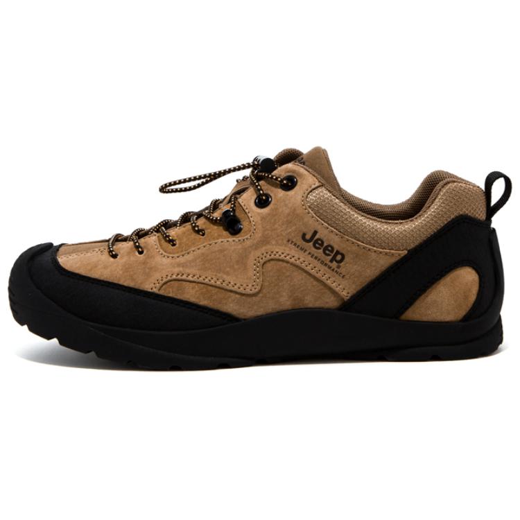 Jeep Abrasion Resistant Low top Hiking Shoes Men’s Earth Yellow