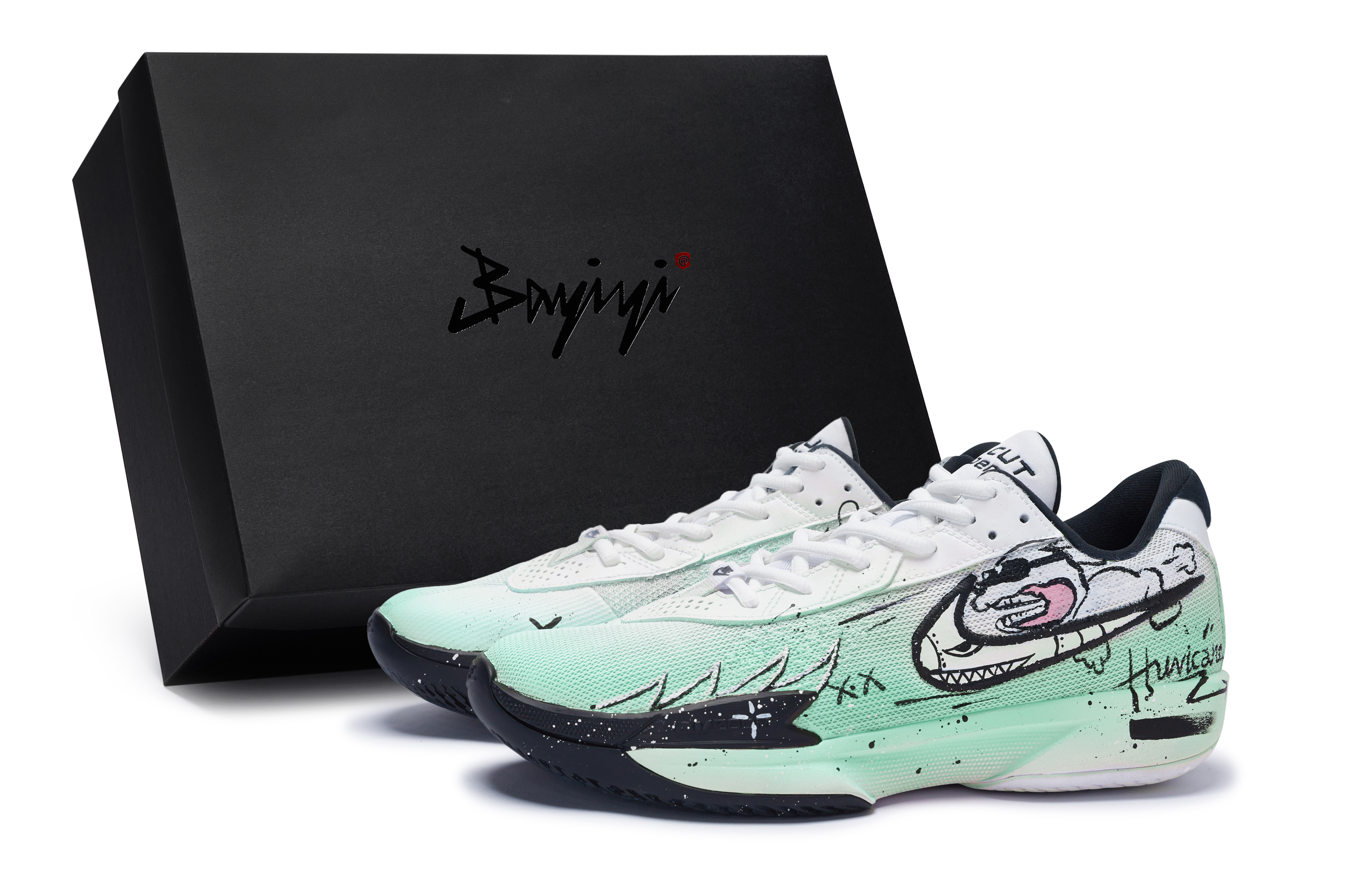 Nike Air Zoom G.T. Cut Academy 811 Manufacturing, Rocket Dog Blue, Special Shoe Box Low top Basketball Shoes Unisex