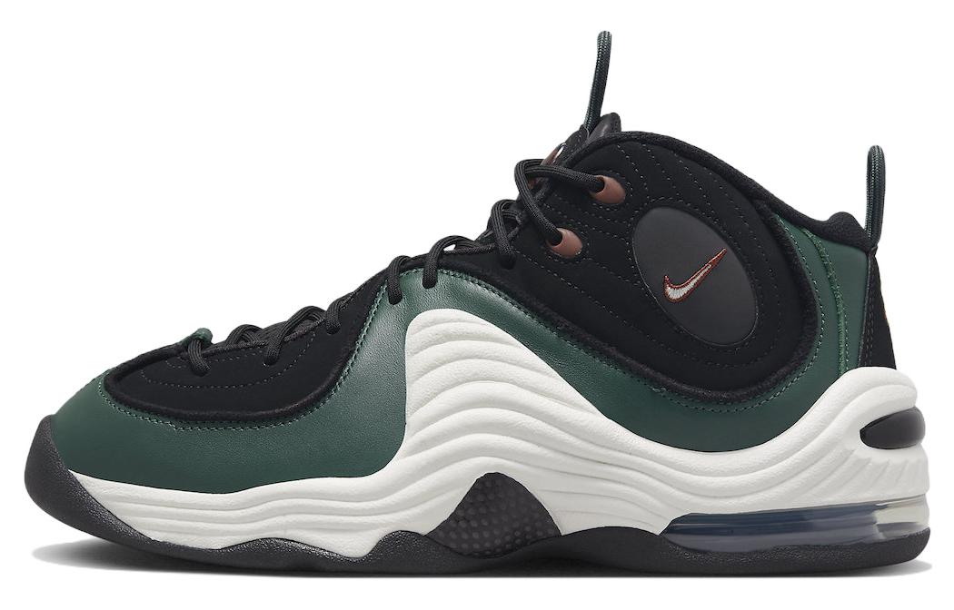 Мужские кроссовки Nike Air Penny 2 (зелено-черно-бело-красный)