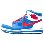 Jordan Alpha 1 Cushioning, Wear Resistant High top Vintage Basketball Shoes Men's Blue Red