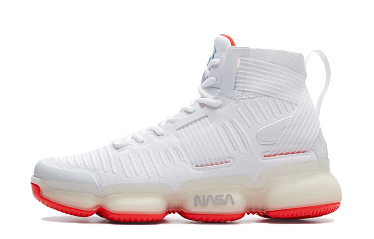 Anta SEEED Seed Plan High top Performance Basketball Shoes Men's White Red