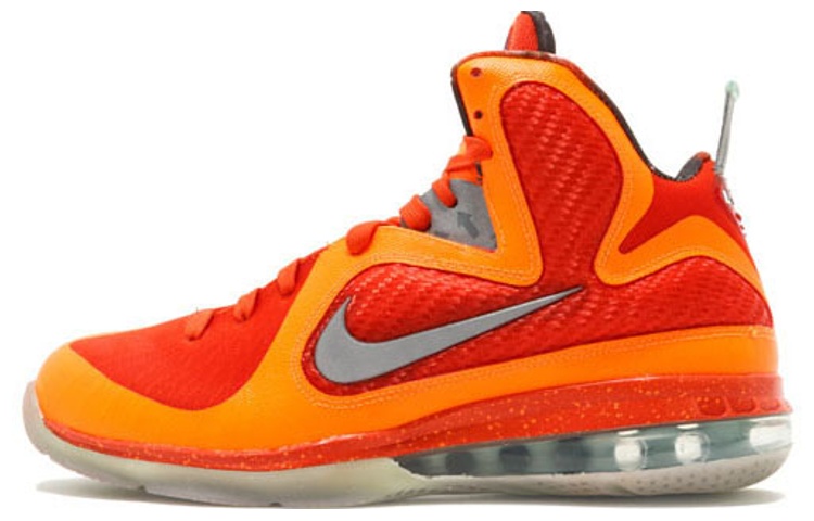 Мужские кроссовки Nike Lebron 9 Big Bang AS (оранжево-желтые)