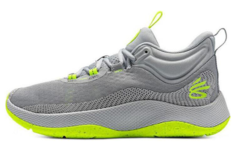 Мужские кроссовки Under Armour Curry HOVR Splash (серо-зеленые)