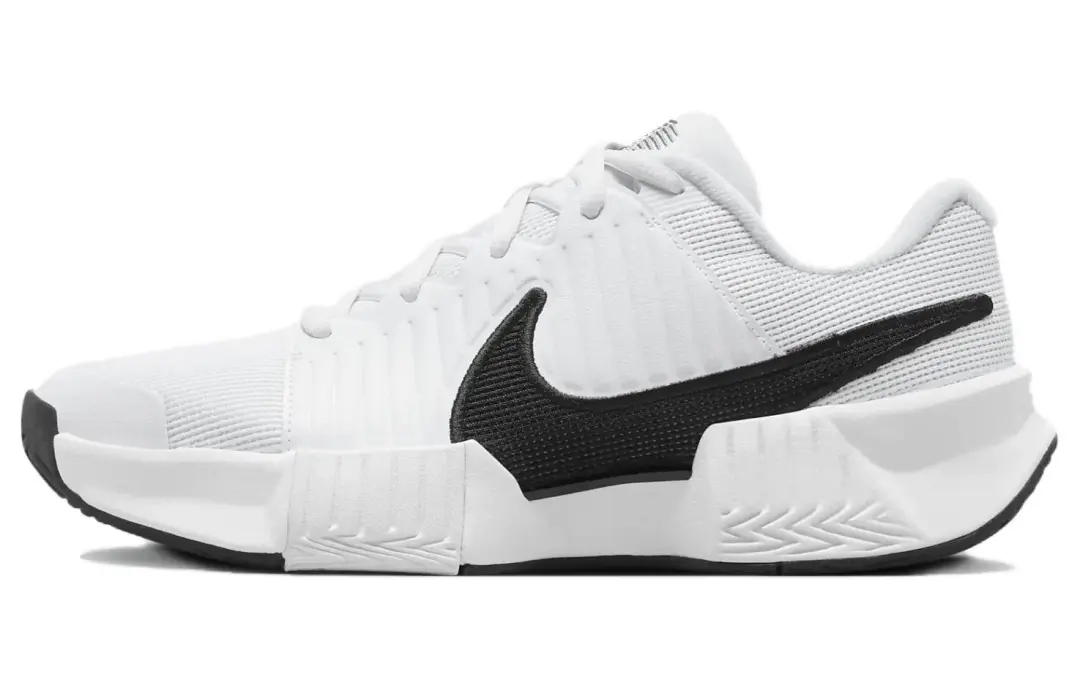 Nike GP Challenge Pro Abrasion Resistant Support Low top Tennis Shoes Women's White Black