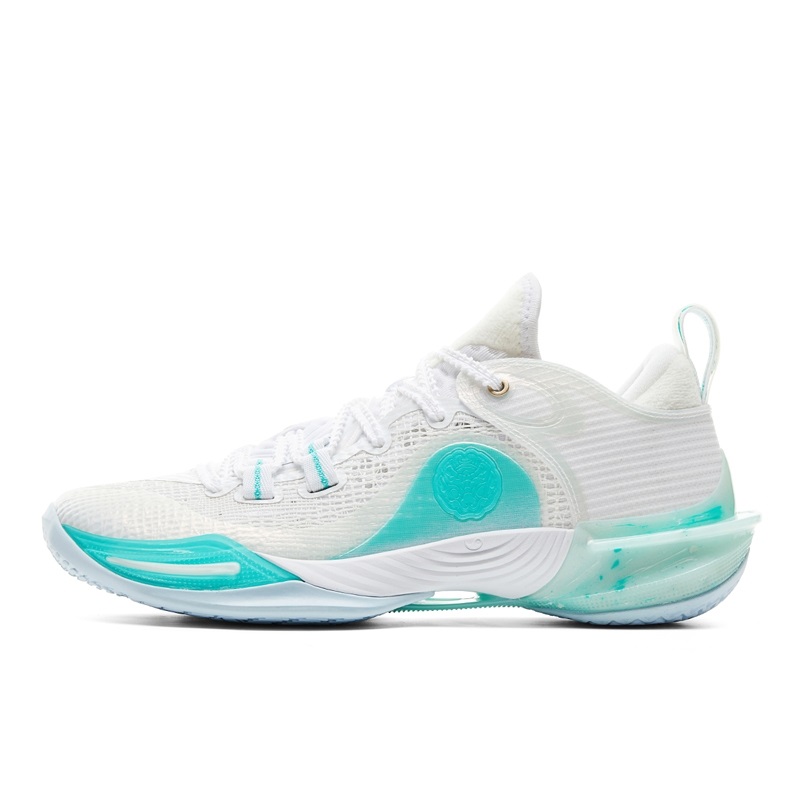 PEAK Flash 6 Cushioning Slip Resistant Abrasion Resistant Breathable Low top Basketball Shoes Men’s White Green