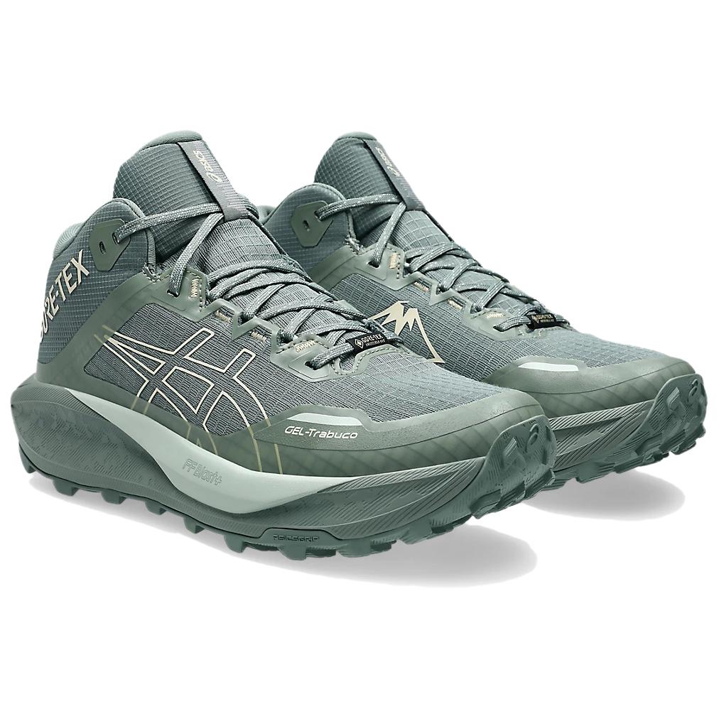 ASICS GEL TRABUCO Trail Running Shoes Men’s Gray Green