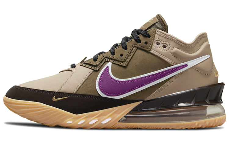 Мужские кроссовки Nike Lebron 18 Low EP Viotech (коричневые)