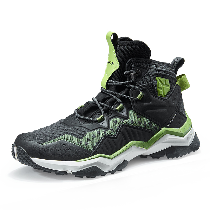 RAX Waterproof, Slip Resistant, Lightweight High top Outdoor Shoes Men’s Carbon Black