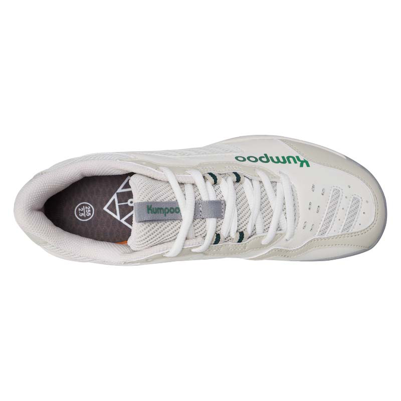 KUMPOO Abrasion Resistant Slip Resistant Low top Badminton Shoes Unisex Gray Green