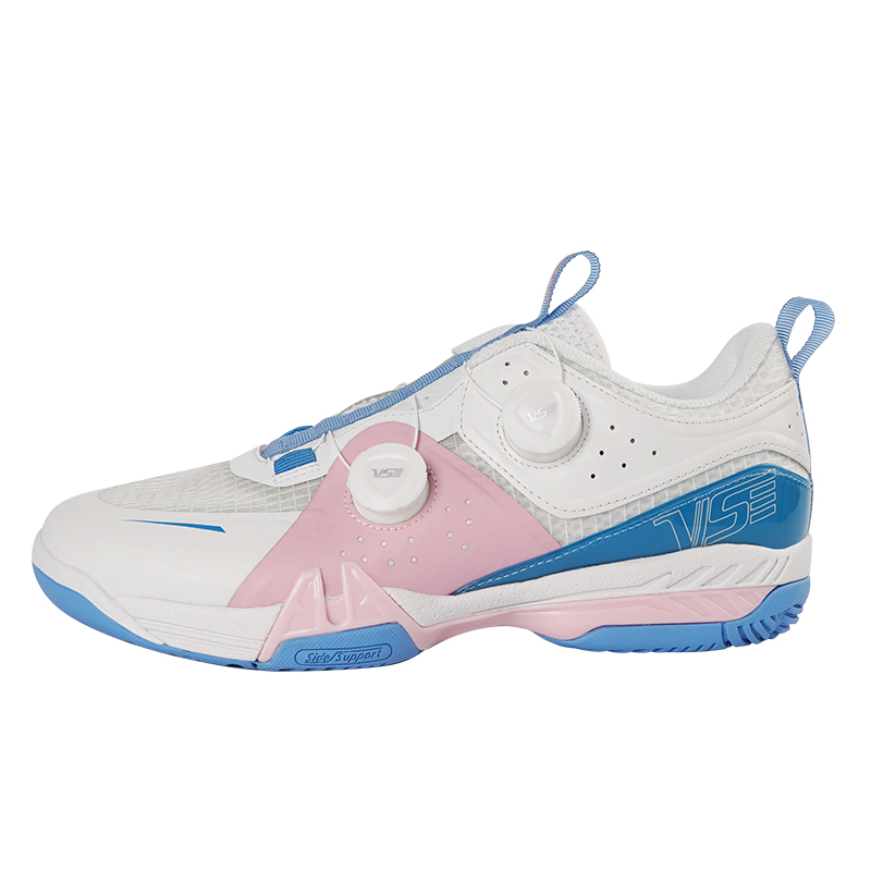 WEICHEN VS Cushioning Abrasion Resistant Breathable Low top Badminton Shoes Unisex White Pink Blue