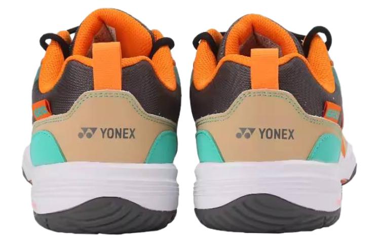 YONEX Cushioning, Wear Resistant Low top Badminton Shoes Unisex Brown Beige Yellow
