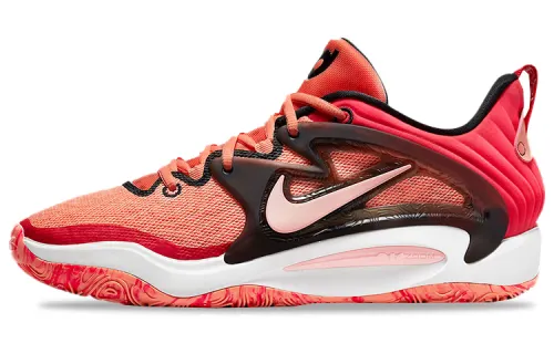 Nike KD 15 Durant 15 fabric synthetic leather TPU shock-absorbing, non-slip, wear-resistant, wrapped, supportive, lightweight, low-cut, practical basketball shoes, men's, pink and black