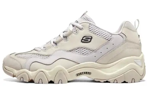 Skechers D'LITES 2.0 2.0 Mesh Trendy Cushioning Abrasion Resistant Support Low top Chunky Sneakers Men's Natural