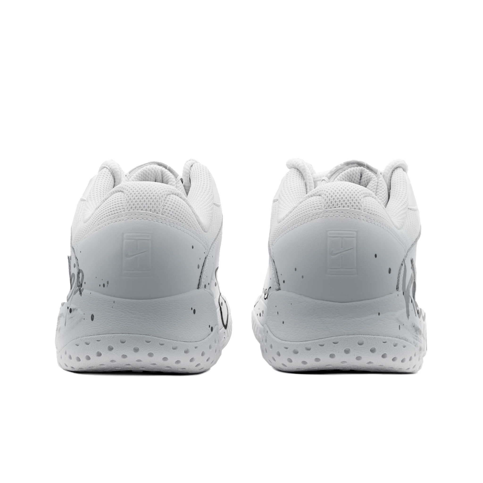 Nike Court Lite 2 Thermal Abrasion Resistant Slip Resistant Low top Tennis Shoes Men’s Silver Gray