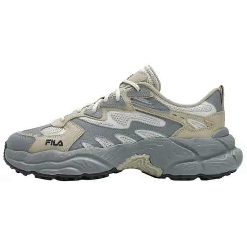 FILA Fern 2 Fern Sneakers Abrasion Resistant Low top Chunky Sneakers Men's Yellow Gray