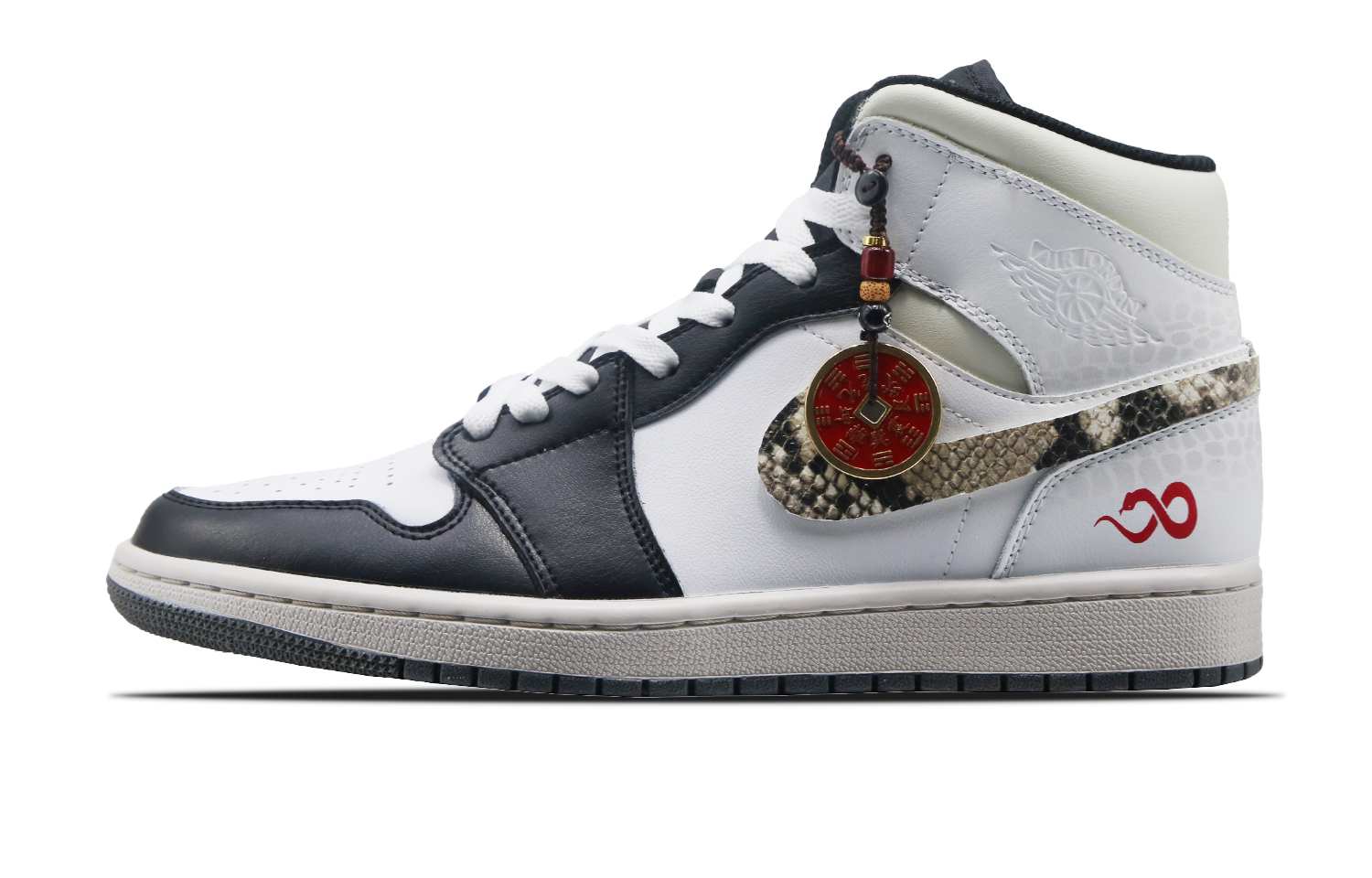 Jordan Air Jordan 1 Vintage Basketball Shoes Men’s Mid Top Black/White