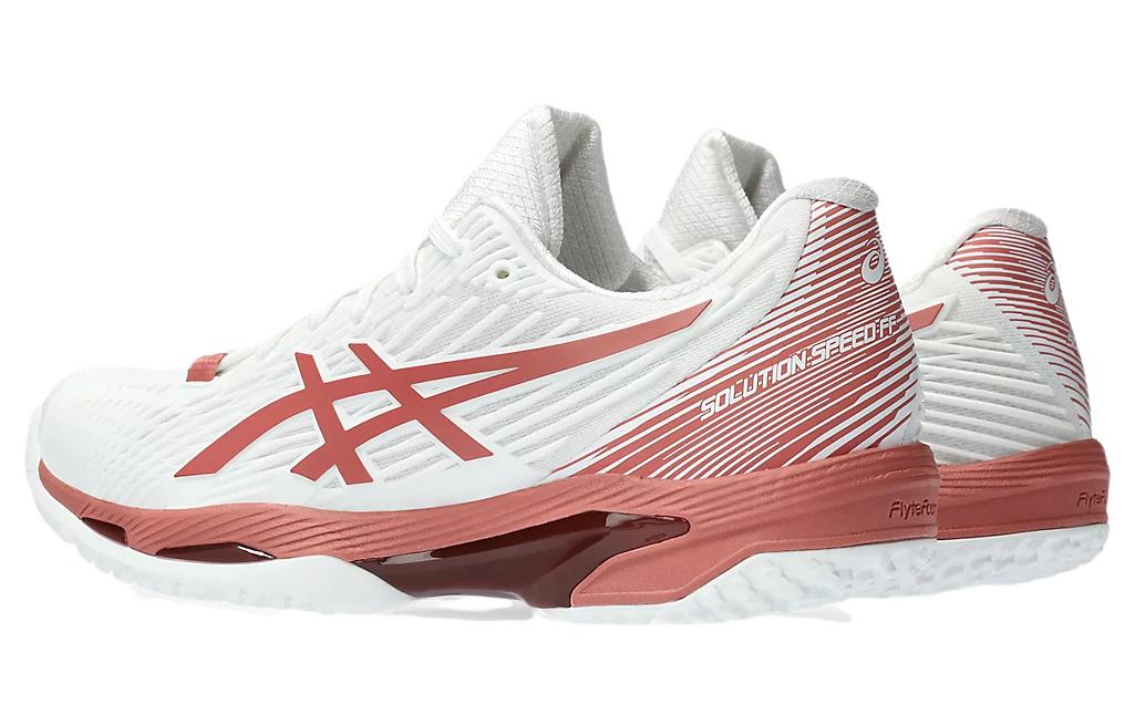 Asics Solution Speed FF 2 OC Comfortable Cushioning Low top Tennis Shoes Women’s Red White