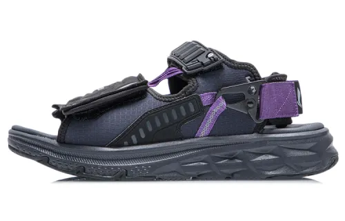 Li Ning Beach Sandals Men's Black Gray