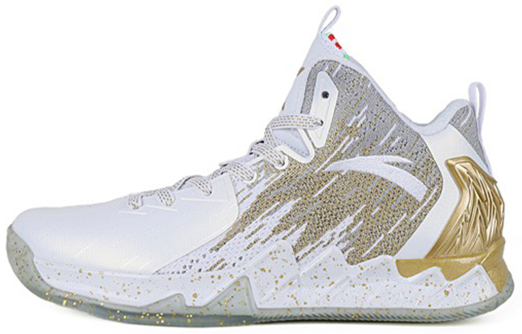 Anta KT2 KT Mid top Basketball Shoes Men’s White Gold