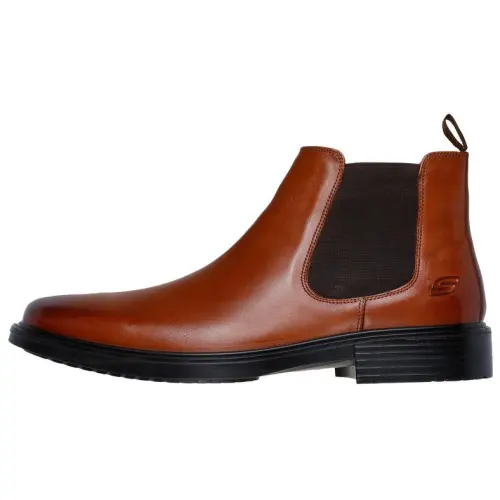 Skechers Short Chelsea Boots Men's Brown