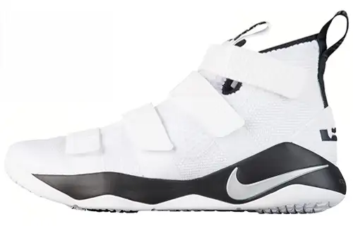 Nike LeBron Soldier 11 White Metallic Silver Black