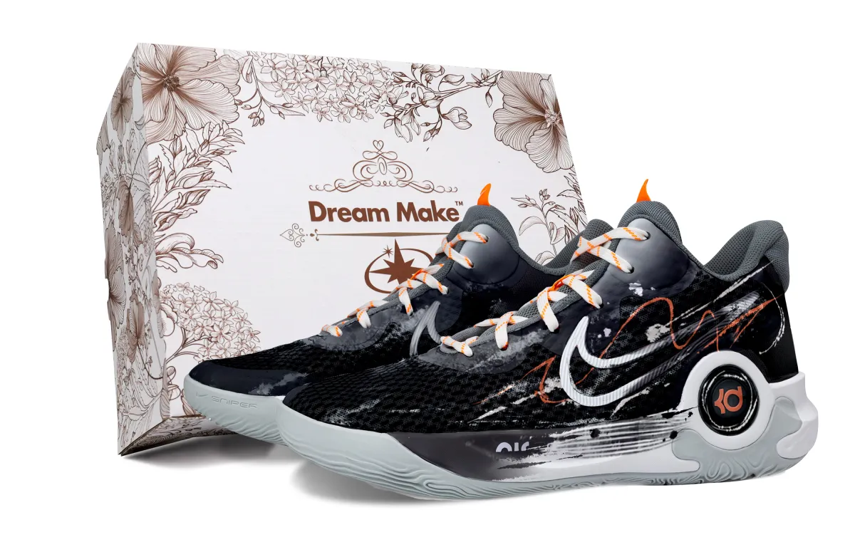 Nike KD Trey 5 IX Basketball Shoes Unisex Mid Top Black/White/Gray