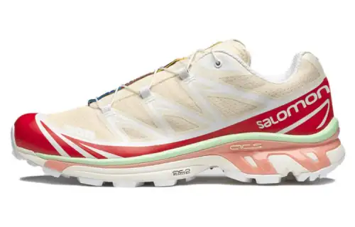 SALOMON XT 6 'Shortbread Poppy Red Green Ash'