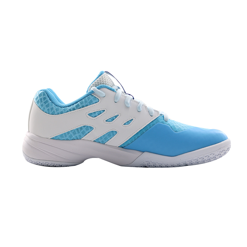 YONEX Textile, Synthetic Leather Comfortable Round Toe Low top Badminton Shoes Men’s Light Gray Blue White