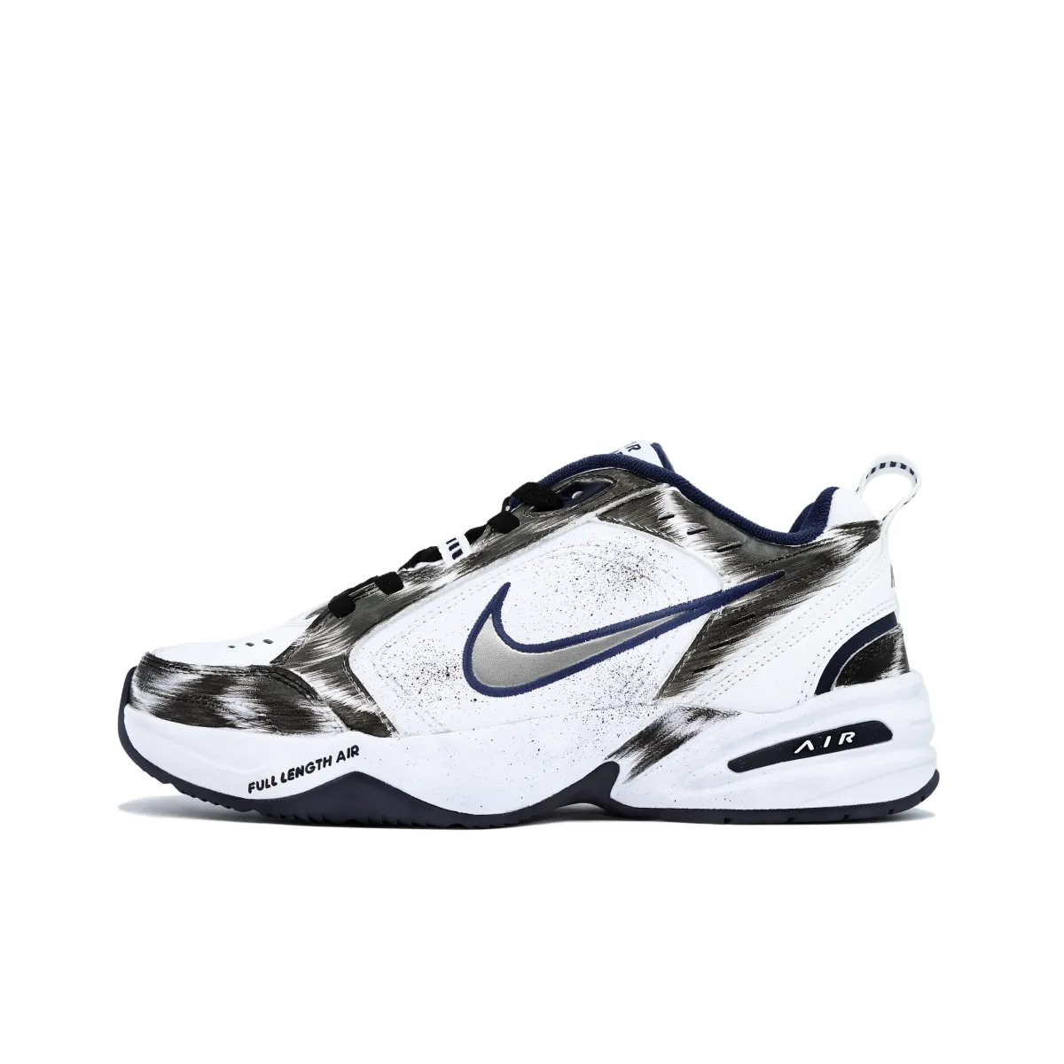 Nike Air Monarch 4 Leather Low top Chunky Sneakers Unisex Black White