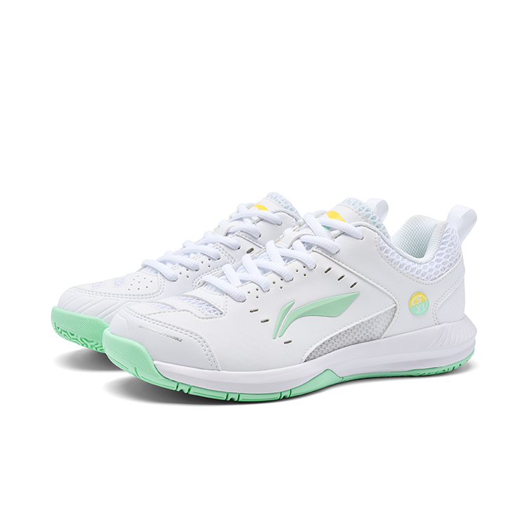 Li Ning Rocket Shoe 2.0 Slip Resistant, Breathable, Lightweight Low top Badminton Shoes Unisex Light Turquoise