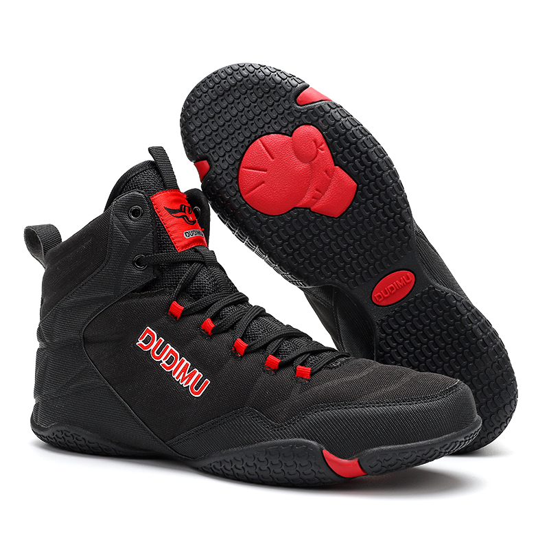 SAIKELONG Professional Boxing Shoes Men’s Breathable, Lightweight, Slip Resistant High top Training Shoes Men’s