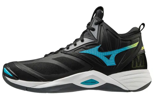 Mizuno Wave Momentum 2 Mid Fabric Slip Resistant, Abrasion Resistant, Breathable Mid top Volleyball Shoes Unisex