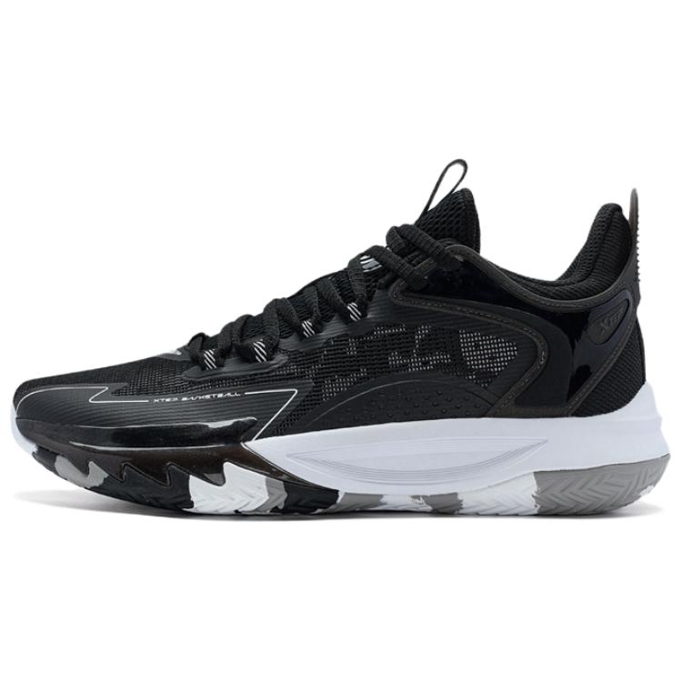 XTEP Abrasion Resistant Abrasion Resistant Low top Basketball Shoes Men’s Black White