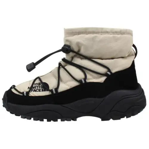 THE NORTH FACE BOREALIS Thermal Abrasion Resistant Slip Resistant Trendy Short Snow Boots Unisex White Black