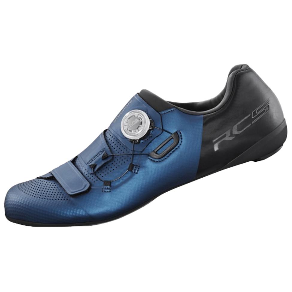 SHIMANO SH RC502 Synthetic Leather, TPU Knob Lightweight Coverage Low top Cycling Shoes Unisex Blue