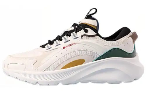 Anta Slip Resistant Abrasion Resistant Low top Overall Training Shoes Men's White Black Gray