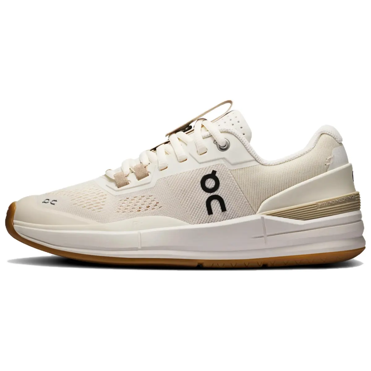 On The Roger Pro Abrasion Resistant Low top Tennis Shoes Women's Beige