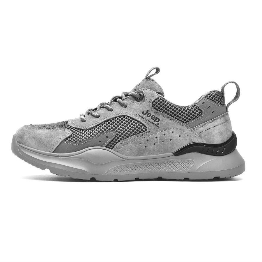 Jeep Mountaineering & Hiking Shoes Men’s Low Top Khaki/Gray/Sand
