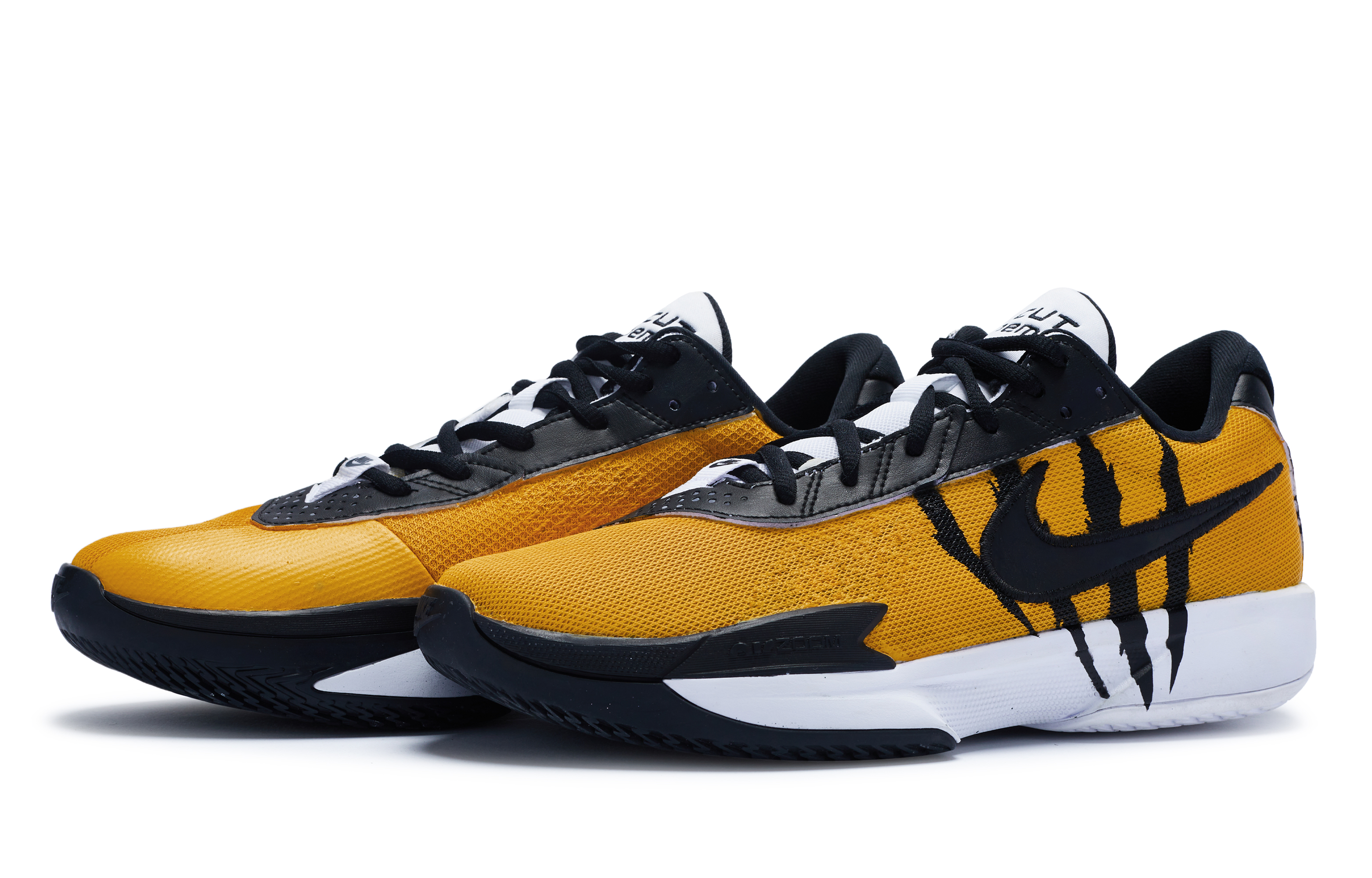 Nike Air Zoom G.T. Cut Academy Cushioning Abrasion Resistant Breathable Low top Basketball Shoes Men’s Black Yellow