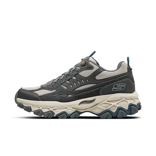 Skechers OUTDOOR MENS Low top Outdoor Lightweight Hiking Shoes Men's Gray Blue