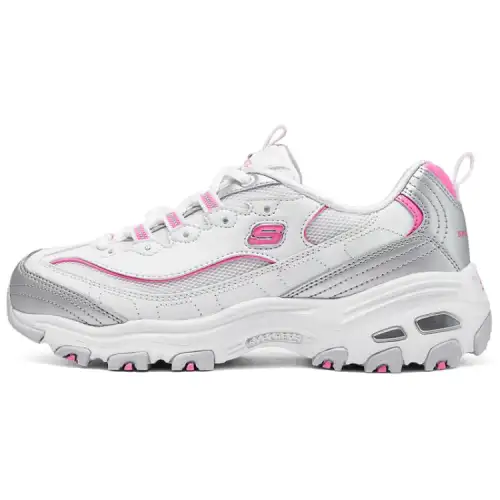 Skechers DLITES Low top Chunky Sneakers Women's White Pink