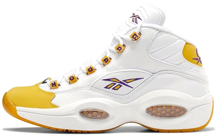 Кроссовки Reebok Reebok Question "Yellow Toe" (бело-желтые)