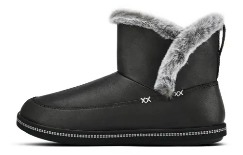 Skechers Fleece Lined Thermal Comfortable Elegance Platform Casual Crew Snow Boots Women's Black