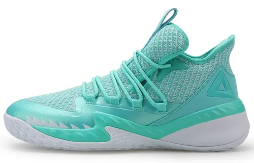 PEAK Slip Resistant Abrasion Resistant Mid top Performance Basketball Shoes Men's Green