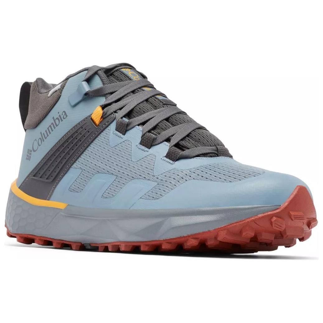 Columbia Facet 75 Cushioning Abrasion Resistant Mid top Mountaineering & Hiking Shoes Men’s Blue Gray Yellow