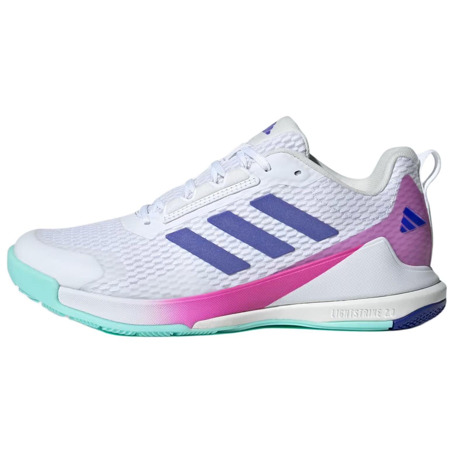 Novaflight Women's Adidas 2 Indoor 'White Lucid Blue Semi Flash Aqua' Women's