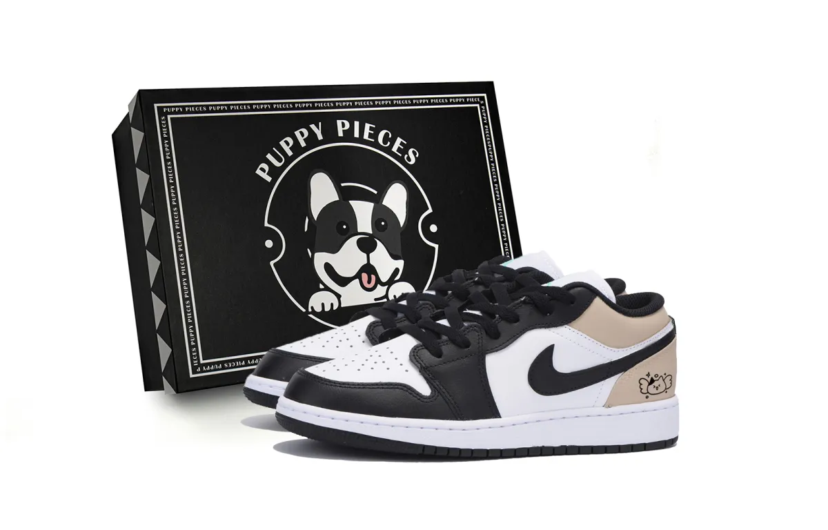 Jordan Air Jordan 1 Vintage Basketball Shoes Men's Low Top Black Brown